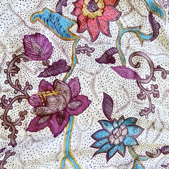 Vintage OSCAR DE LA RENTA Expression Women’s Floral Blouse 100% silk Size 2X - Picture 8 of 9